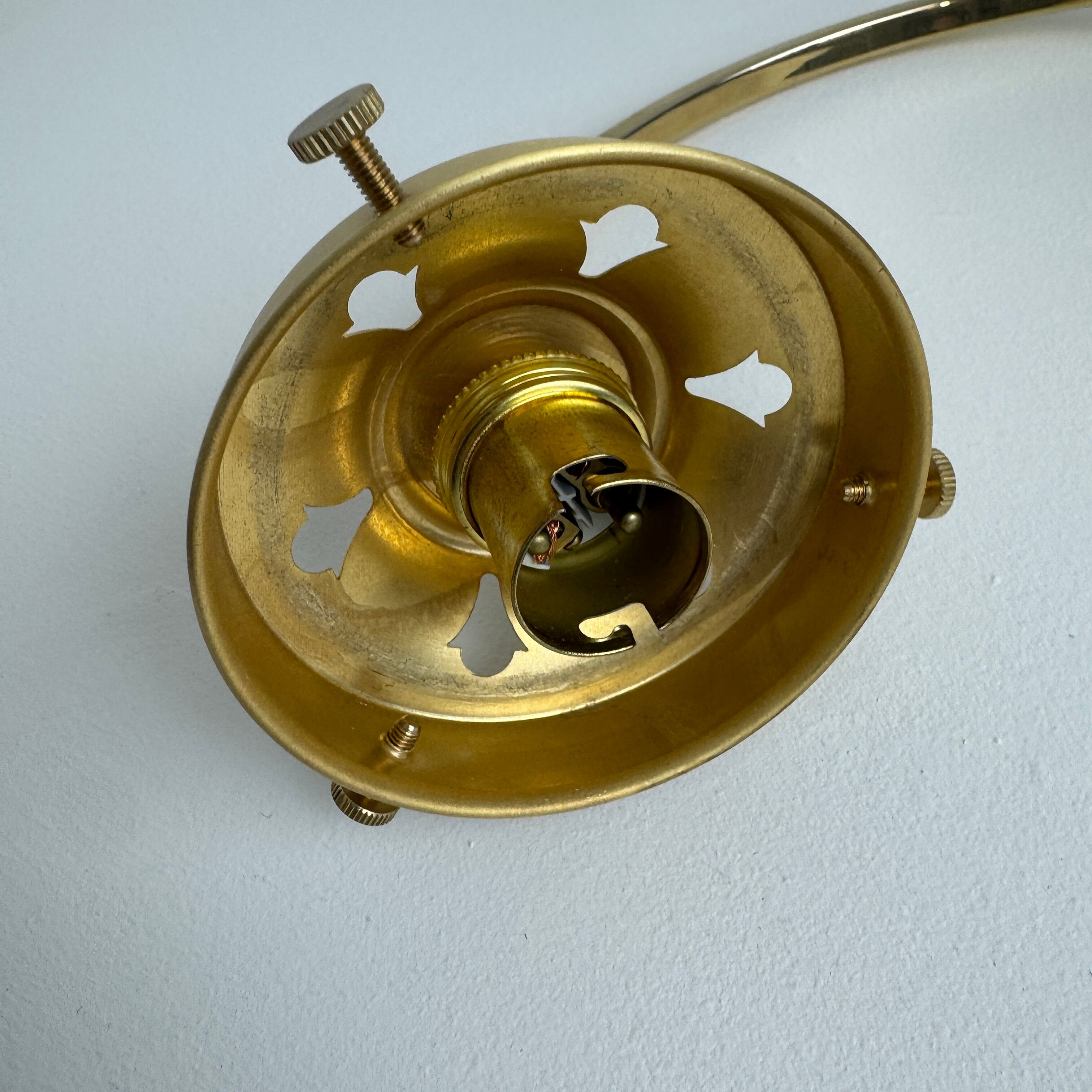 Pair of vintage opaline wall lights