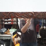 Wood mirror carved art deco 1930