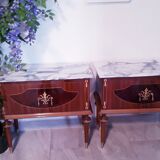Pair bedside cabinets