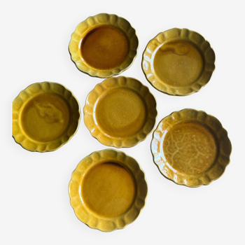 Lot de 6 assiettes plates Aegitna Vallauris