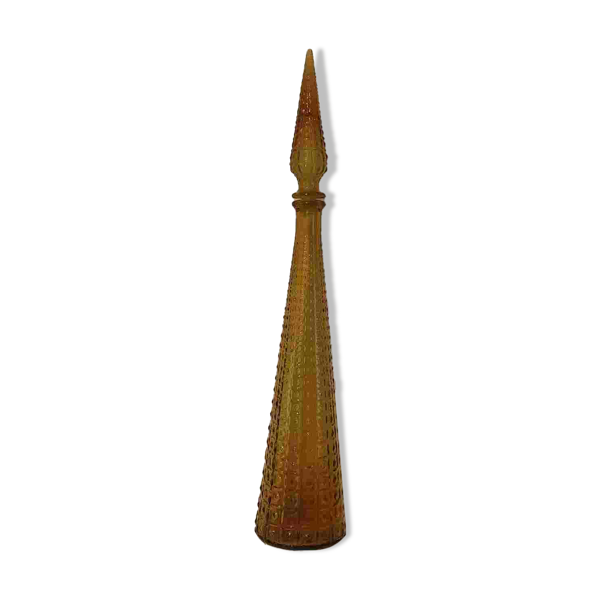Carafe ambrée Italie Vintage
