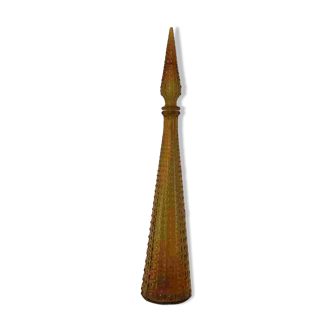 Vintage Italy Amber Decanter