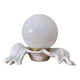 Old lamp in white and opaline ceramic
