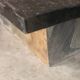 Brutalist Slate coffee table 1970s vintage
