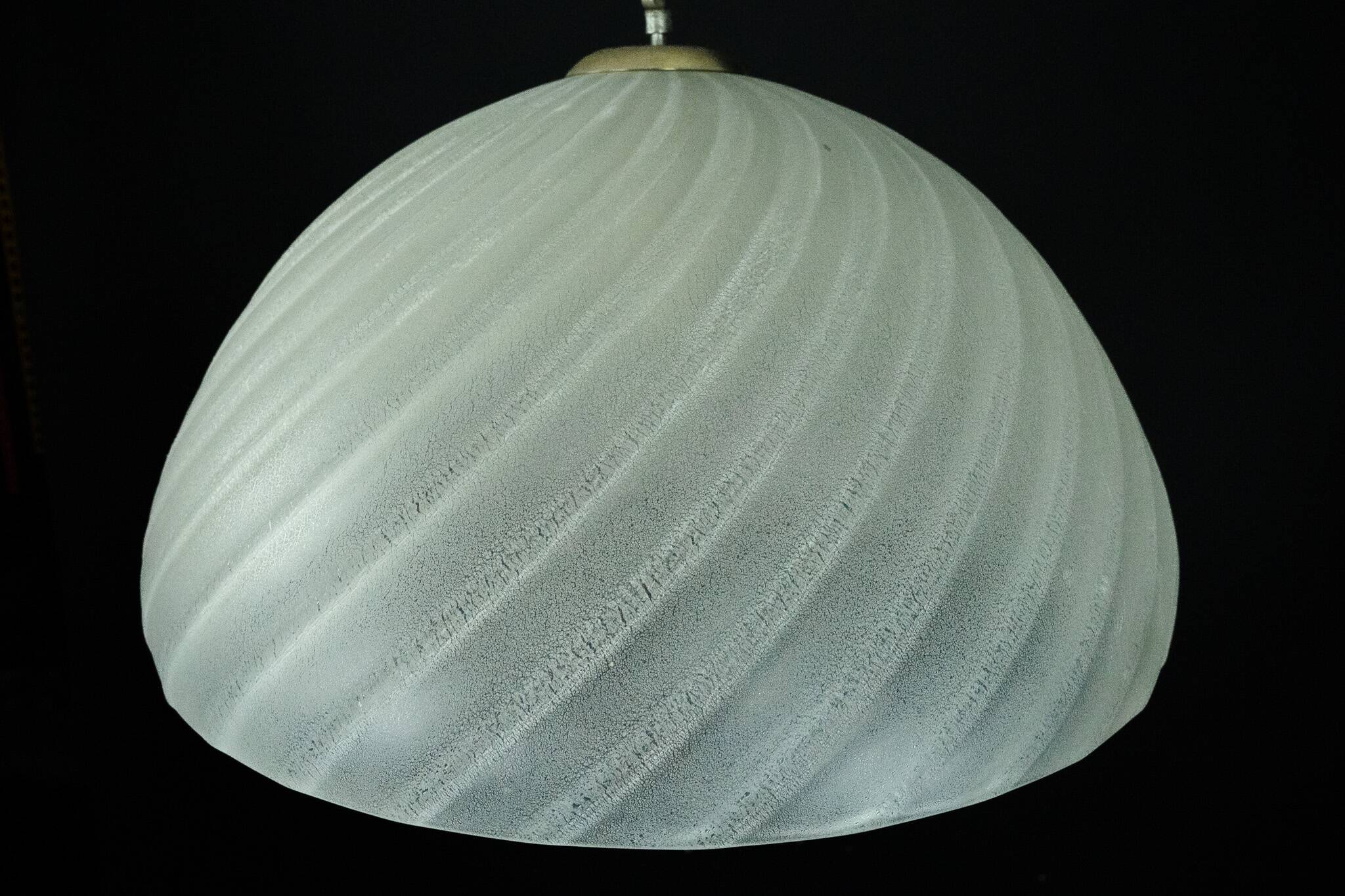 Barbini Murano Glass Pendant Lamp, Early 1980s