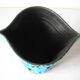 Old blue ceramic vase terracotta sea foam 22 cm living room office decoration