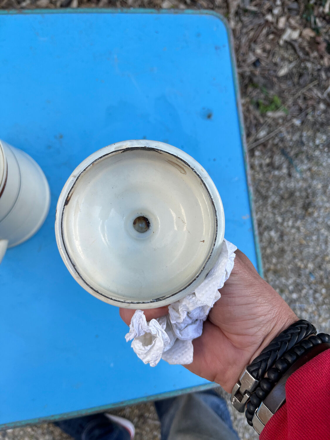 Enamelled coffee maker