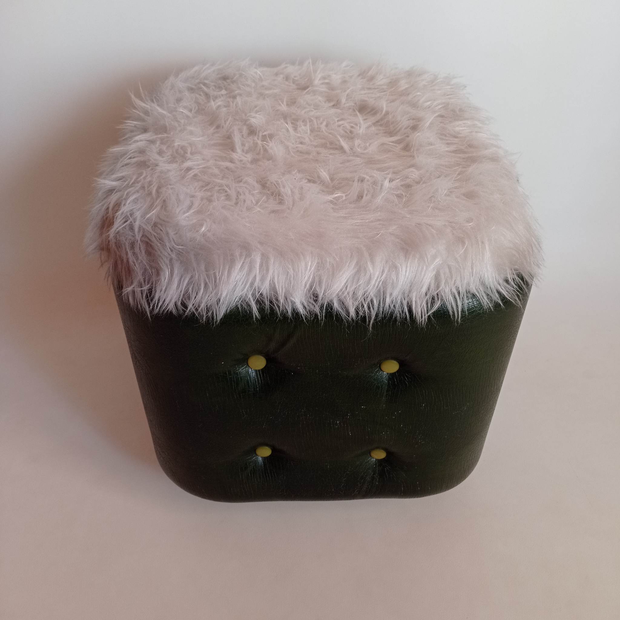 Pouf avec rangements des années 70
