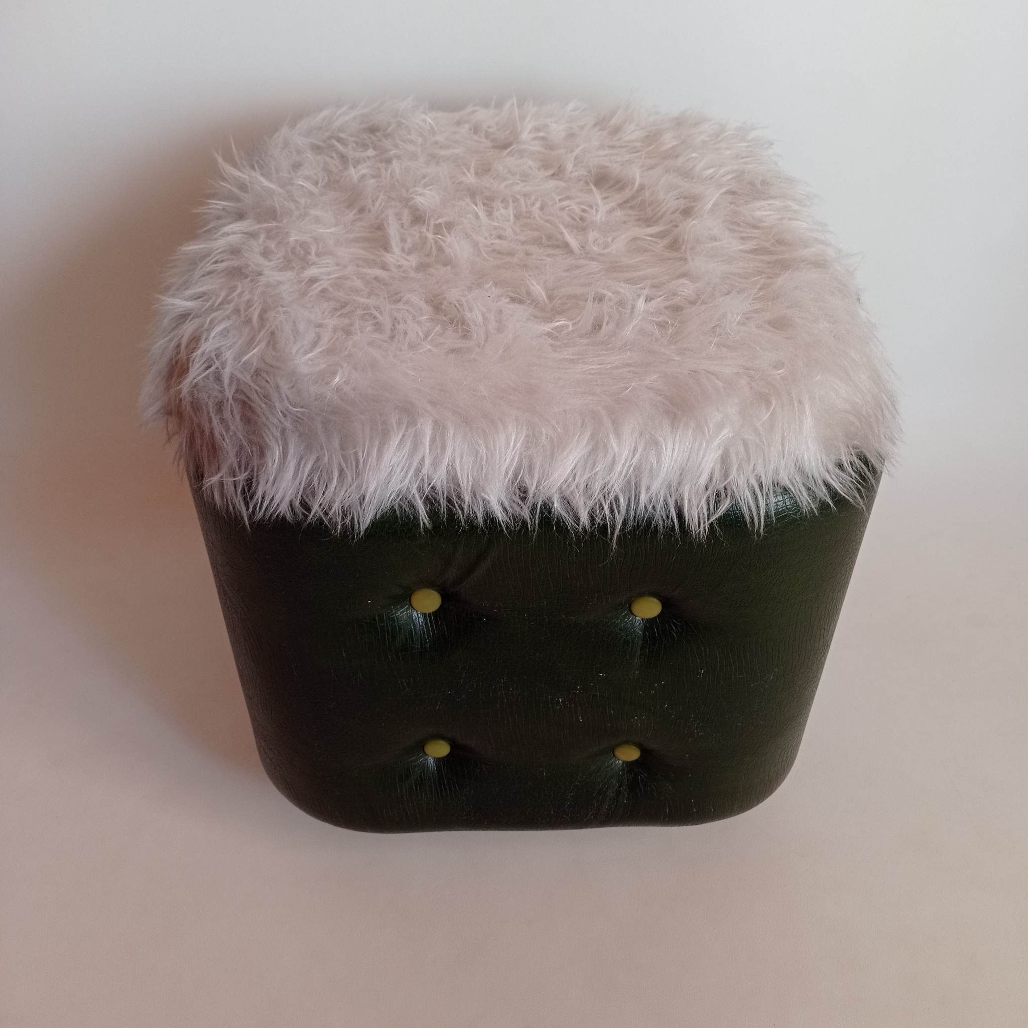 Space pouf with storage from the 70