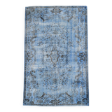 5x8 Shades Of Blue Soft Pastel Vintage Rug, 155x252Cm SK 4004