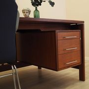 Teak Desk by Jensen & Valeur for Munch, Denmark, 1960s