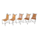 Spanish wrought iron dining chairs, 1960s