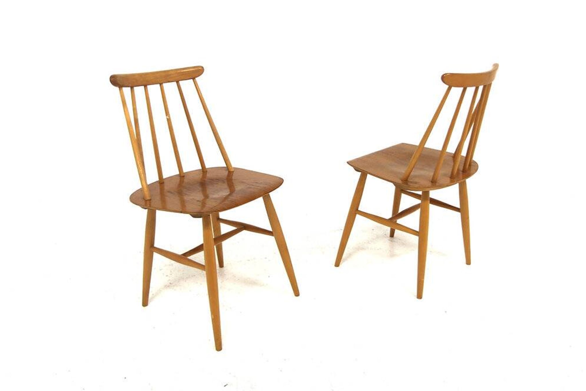 Set de 2 chaises scandinave "Fanett" par Ilmari Tapiovaara, Suède, 1960