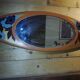 Art Deco oval mirror 100x38cm