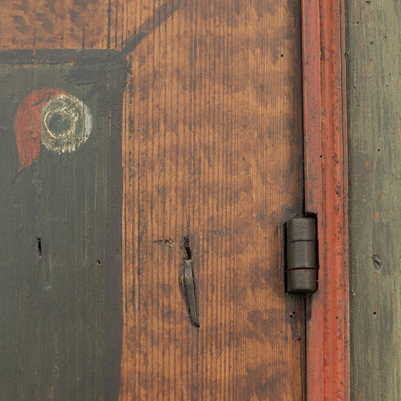 Painted Folk Art Bridal Cabinet 1830