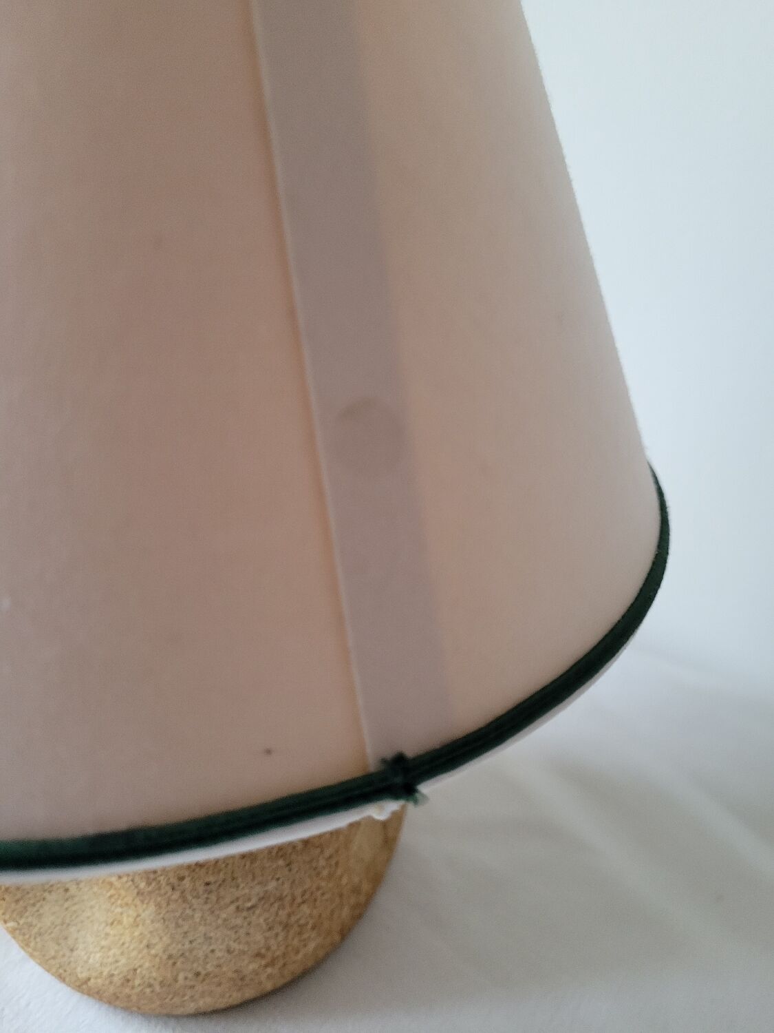 Reconstituted stone bedside lamp