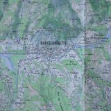 Vintage map of Barcelonnette