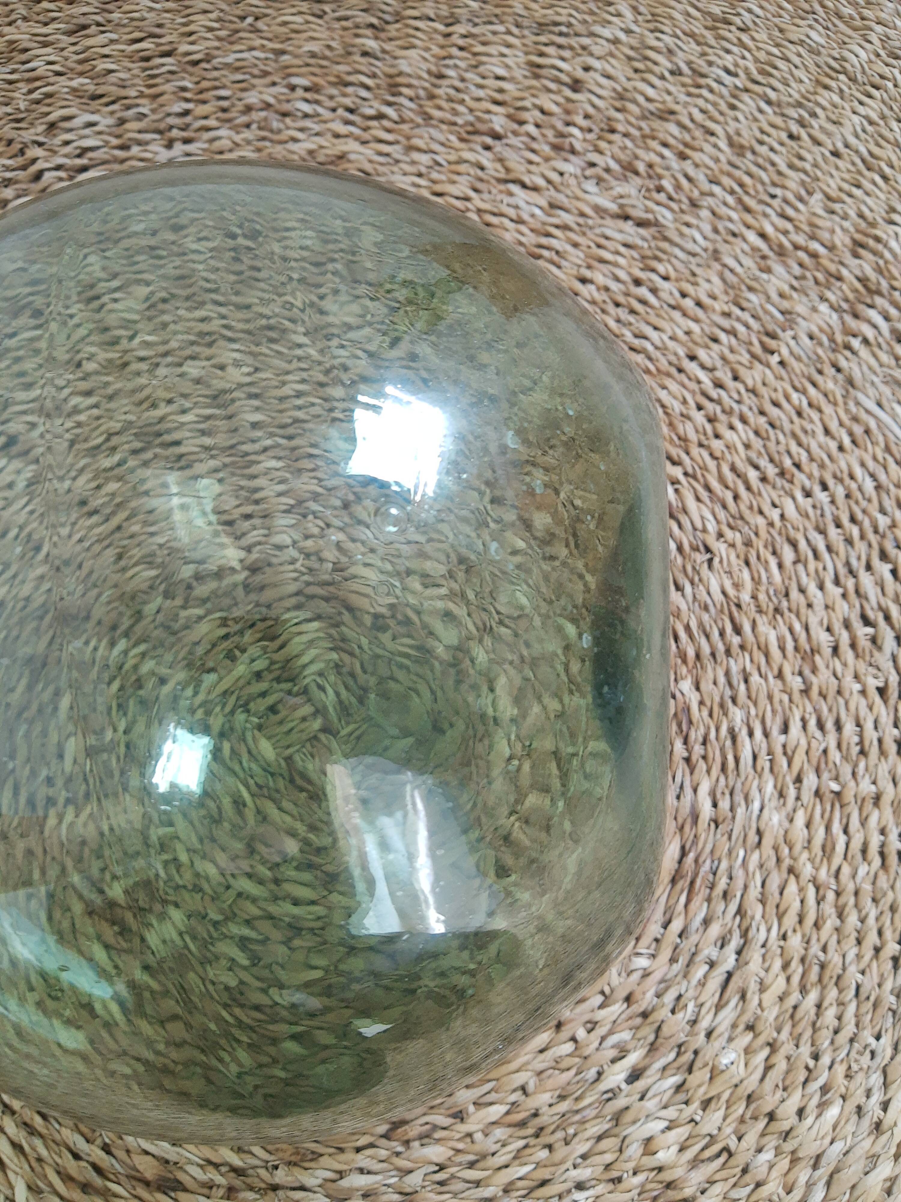 Dame-jeanne bonbonne en verre soufflé 10L vintage