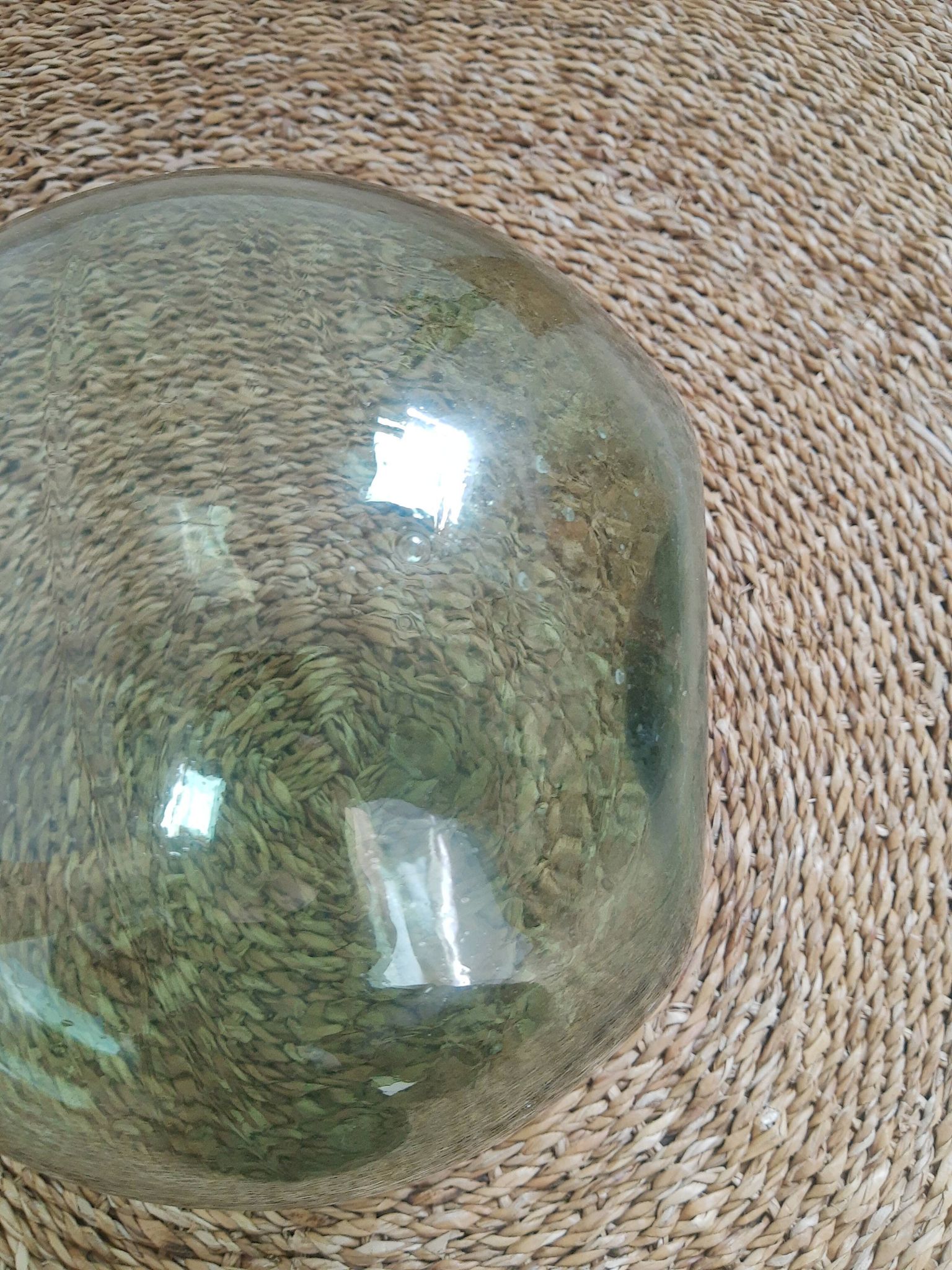 Dame-jeanne bonbonne en verre soufflé 10L vintage