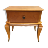 Bedside cabinet 60s light wood