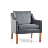 Padded of Borge Mogensen leather chair model 2207
