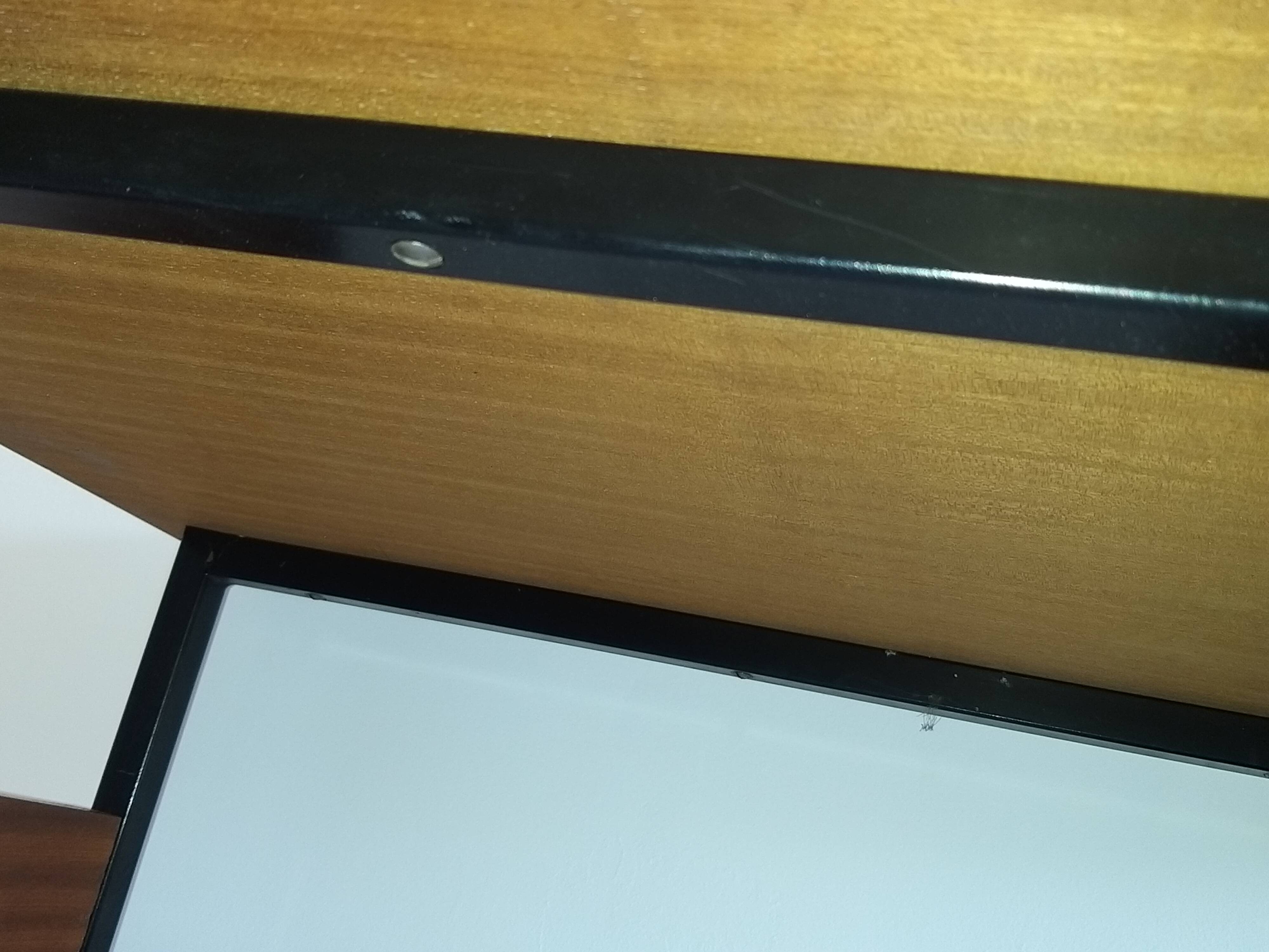 Rosewood and metal desk