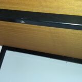 Rosewood and metal desk