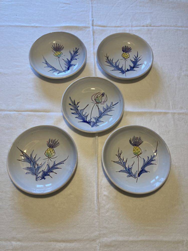 Vallauris thistle plates