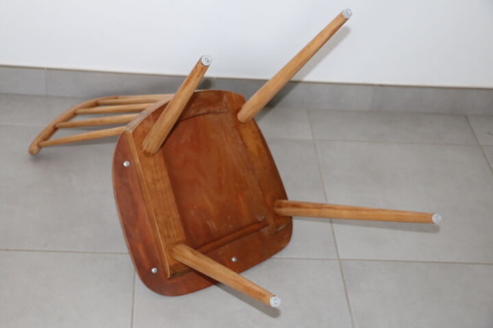 3 chairs Baumann V5 skaï black light beech