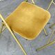 Set of 4 folding velvet chairs, Souvignet brand