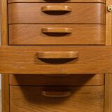 Art Deco Oak Freestanding Desk by Gunnar Ericsson for Facit AB Buromöbel