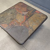 Brutalist side table by C. Kneip, 1991