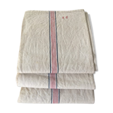 Lot of three rags old monograms eg