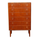 Vintage Danish chest of drawers | Teak | 6 drawers | 110 cm