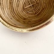 Rattan basket with brass rim 70-80