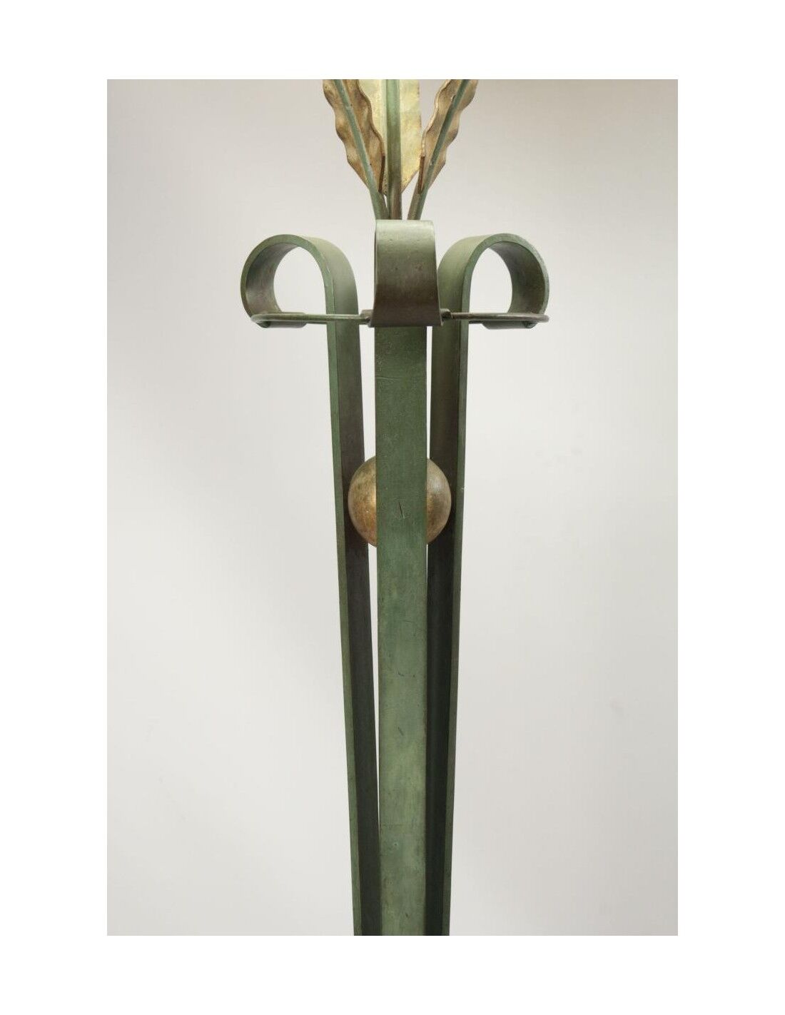 Wrought iron floor lamp from the 1940s