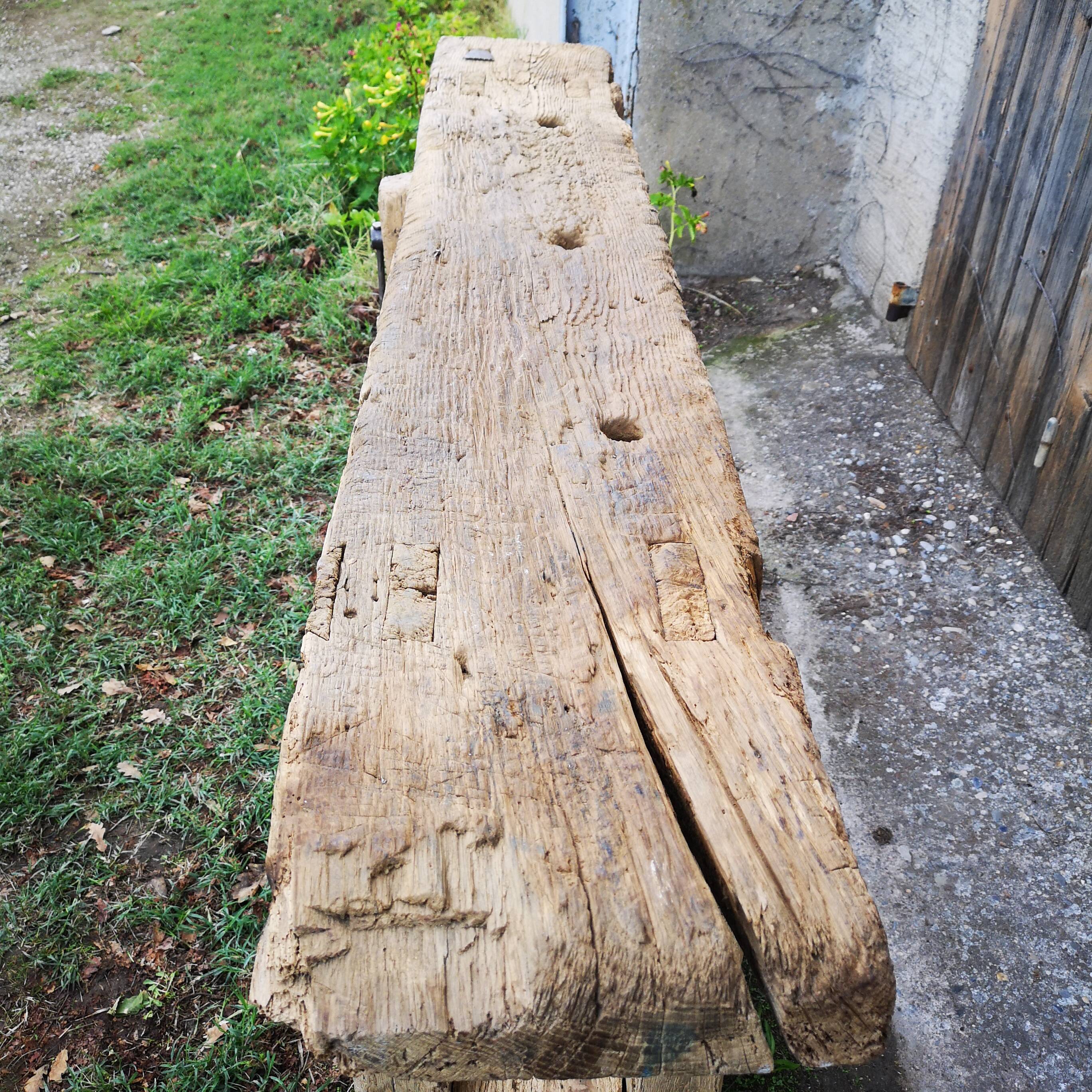 Small old carpenter's workbench