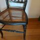 Chaise Napoleon III authentique assise cannage