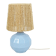 Lampe boule bleue mouchetée