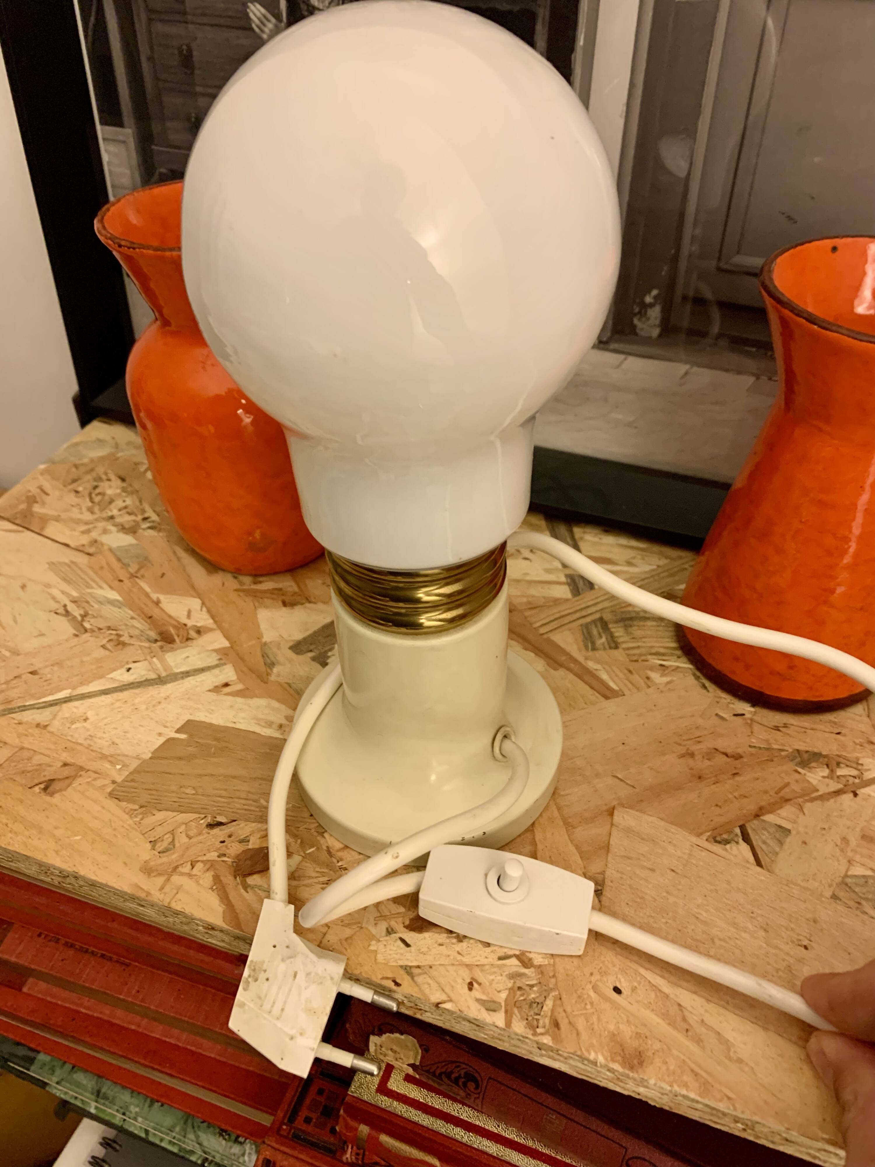 Vintage lamp bulb italian design retro