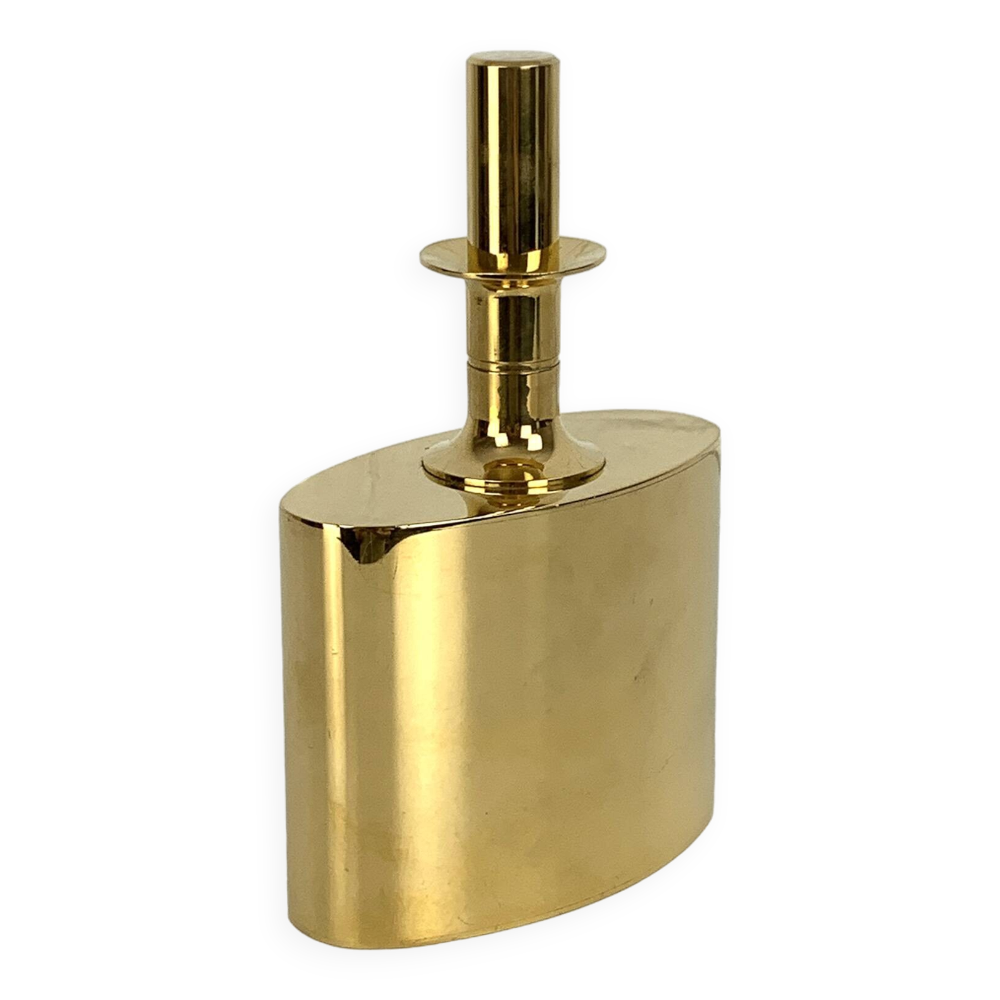 23 carat gold plated brass carafe, Pierre Forssell for Skultuna, 1960