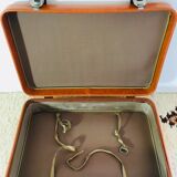 Vintage leather suitcase