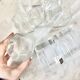 Vintage 6 x Hexagonal Clear Water Glasses, by Luminarc France, 1980s