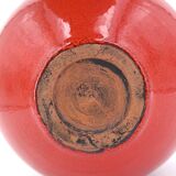 Vase rouge Belge en céramique, années 60