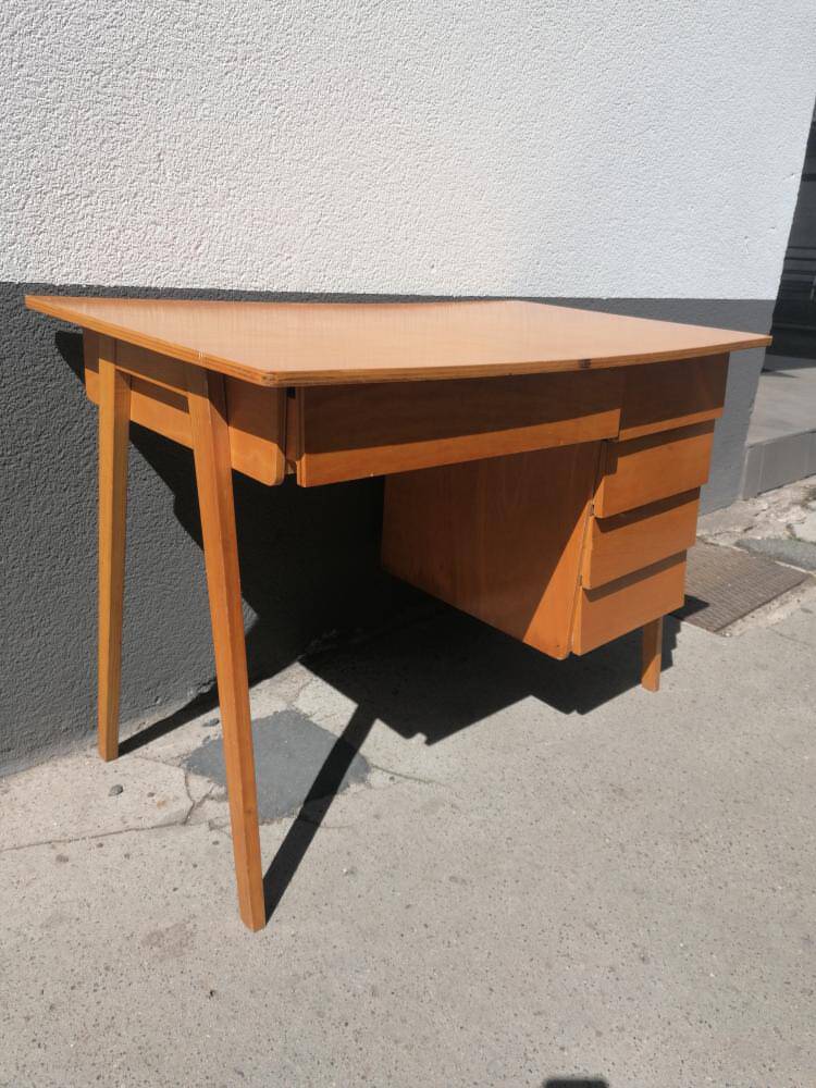 Bureau vintage bois 1950