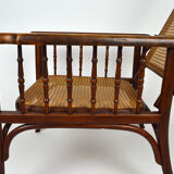 Fischel canned armchair with rack and pinion around 1910