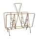 Golden metal magazine holder