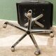 Wilkhahn swivel office chair, 1970s, chrome metal and leather