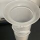 Vintage frosted glass vase 70s