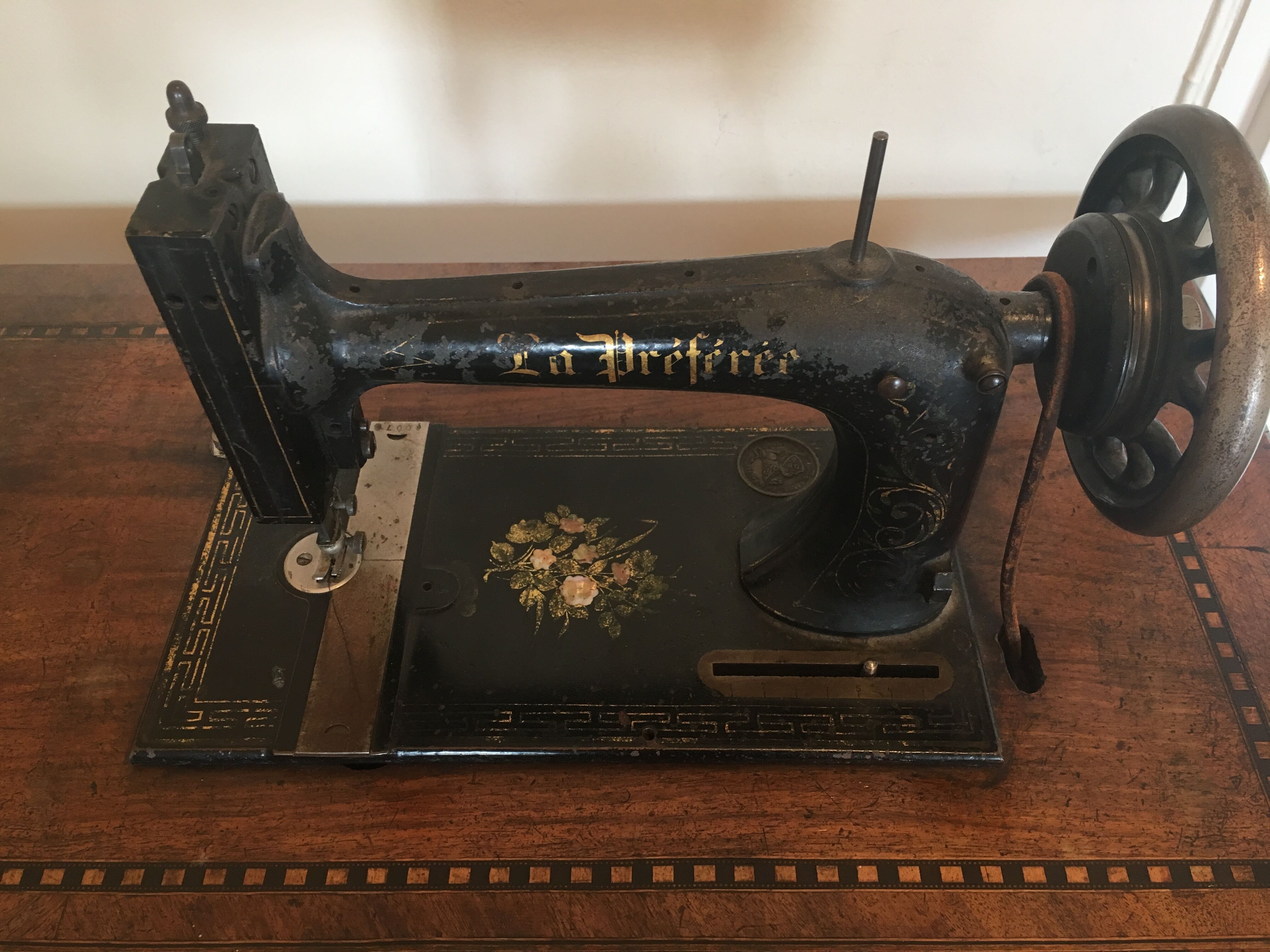Ancient sewing machine